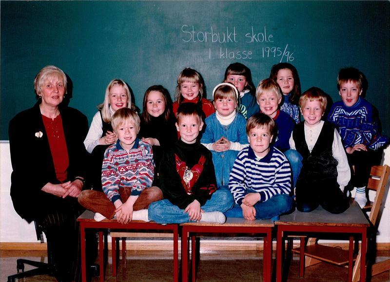 1. klasse  Storbukt skole 1995 - 1996